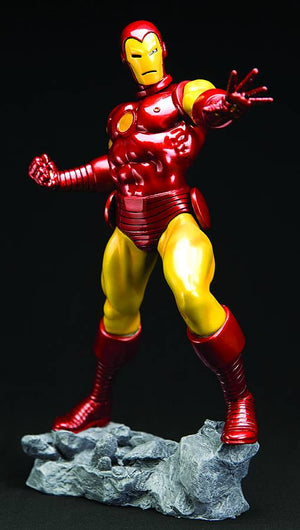 Marvel Comics Presents 14 Inch Statue Figure - Iron Man Classic Avenger