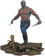Marvel Gallery 10 Inch Statue Figure Guardians Of The Galaxy Vol 2 - Drax & Baby Groot
