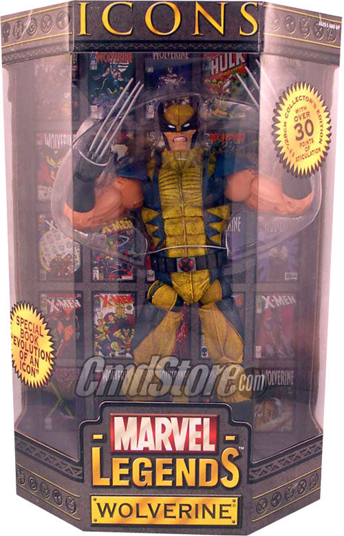 Marvel Legends Action Figures Icons Series 1: Wolverine 12-Inch (Sub-Standard Packaging)