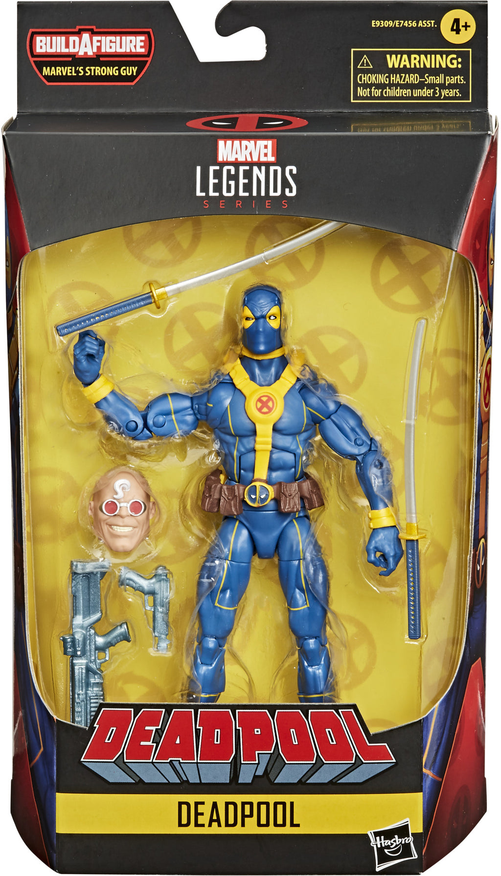 Marvel Legends Deadpool 6 Inch Action Figure BAF Strong Guy Series - Deadpool Blue & Gold