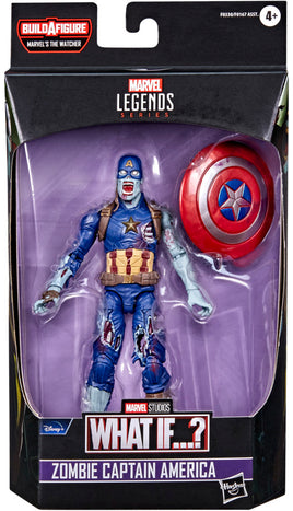 Marvel Legends Disney+ 6 Inch Action Figure What If BAF The Watcher - Zombie Captain America