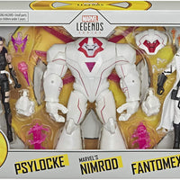 Marvel Legends X-Men 6 Inch Action Figure 3-Pack Series - Psylocke - Nimrod - Fantomex