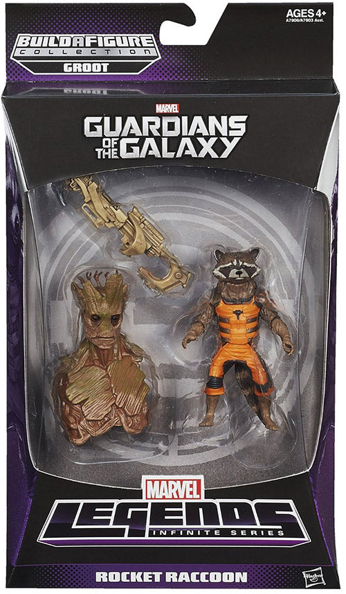 Marvel Legends Guardians Of The Galaxy 6 Inch Action Figure Groot Series - Rocket Raccoon