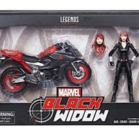 Marvel Legends Infinite 6 Inch Action Figure Riders Series - Black Widow with Motorcycle