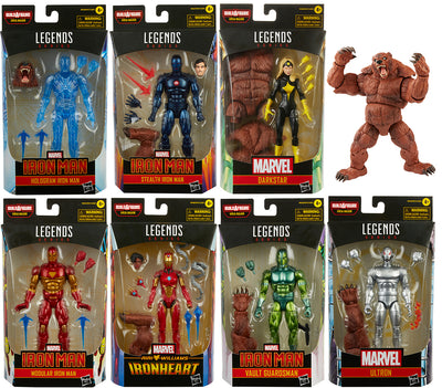 Marvel Legends Iron Man 6 Inch Action Figure BAF URSA Major - Set of 7 (Build-A-Figure URSA Major)