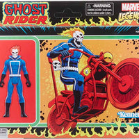 Marvel Legends Retro 3.75 Inch Action Figure - Ghost Rider with Bike