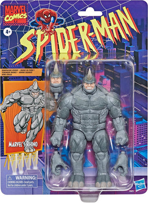 Marvel Legends Retro 6 Inch Action Figure Spider-Man - Rhino
