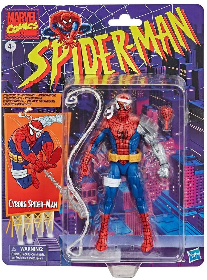 Marvel Legends Retro 6 Inch Action Figure Spider-Man Exclusive - Cyborg Spider-Man