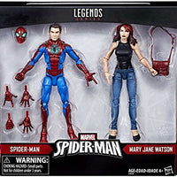 Marvel Legends Spider-Man 6 Inch Action Figure 2-Pack Exclusive - Spider-Man & Mary Jane Watson