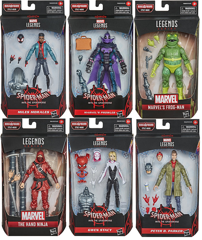Marvel Legends Spider-Man 6 Inch Action Figure BAF Stilt-Man - Set of 6 (Build-A-Figure Stilt-Man)