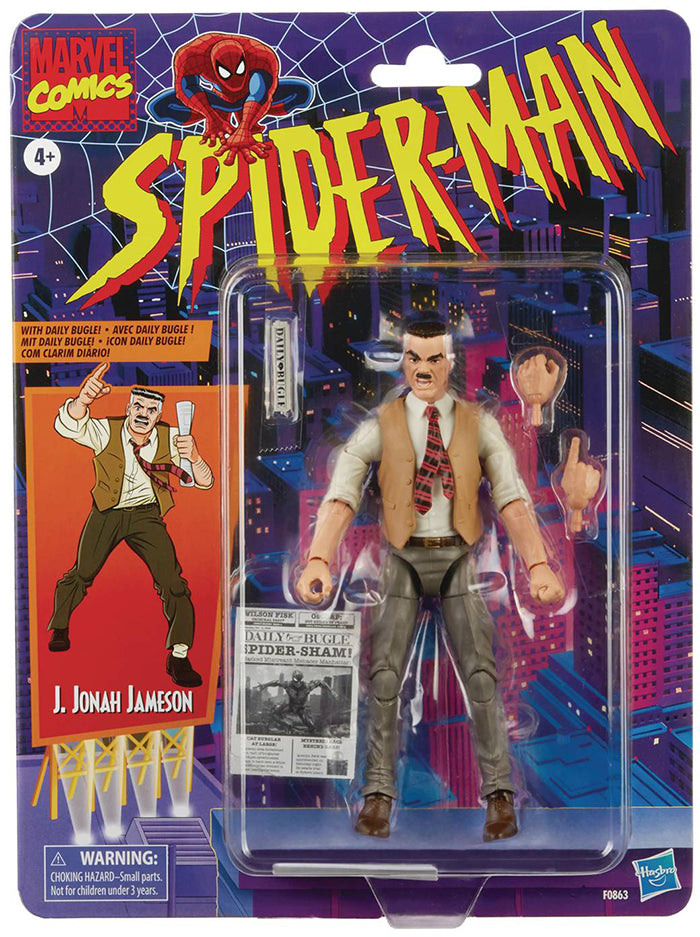 Marvel Legends Spider-Man 6 Inch Action Figure Retro - J. Jonah Jameson