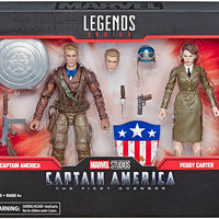 Marvel Legends Studios 6 Inch Action Figure 2-Pack Series - Captain America & Peggy Carter