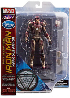 Marvel Select 8 Inch Action Figure Exclusive Series - Battle Damaged Iron Man Mark XLII Armor