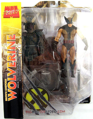 Marvel Select 8 Inch Action Figure - Exclusive Brown Costume Wolverine Masked