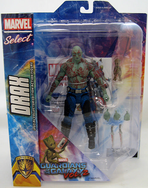 Marvel Select 8 Inch Action Figure Guardians Of The Galaxy - Drax & Baby Groot