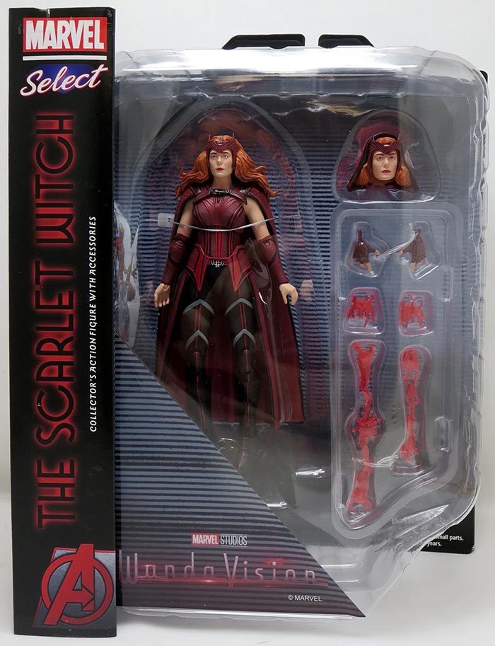  Marvel Legends Series Scarlet Witch 6-inch Retro Packaging  Action Figure Toy, 4 Accessories : Toys & Games