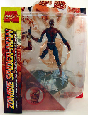 Marvel Select Zombies 8 Inch Action Figures- Spider-Man Zombie