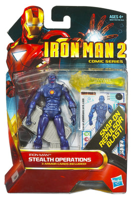 Iron Man 2  3.75 Inch Action Figure Comic Series - Iron Man Stealth Operations #24