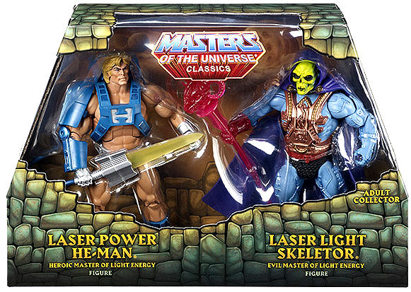 Masters Of The Universe 6 Inch Action Figure 2-Pack Series - Laser Power He-Man & Laser Light Skeletor
