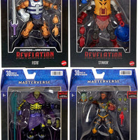 Masters Of The Universe Revelation 6 Inch Action Figure Wave 3 - Set of 4 (Andro - Scraeglow - Stinkor - Fisto)