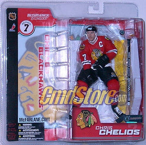 McFarlane Toys NHL Chicago Blackhawks Sports Picks Hockey Series 7 Chris  Chelios Action Figure [Red Retro Jersey Variant]