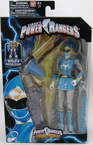 Mighty Morphin Power Rangers Legacy Series 1 6 Inch Action Figure - Ninja Storm Blue (Piece For Storm Megazord)(Sub Pkg)
