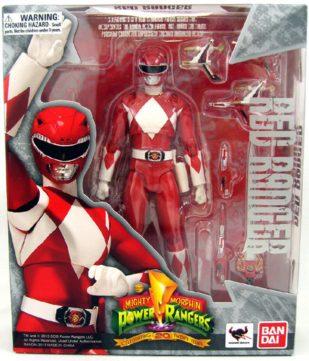 Power Rangers Mighty Morphin 6 Inch Action Figure S.H. Figuarts - Red  Ranger (Slight Shelf Wear)