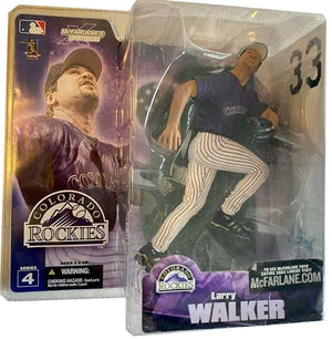 MLB Baseball 6 Inch Static Figure Sportspicks Series 4 - Larry Walker Purple Jersey