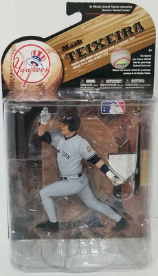 MLB Baseball Yankees 6 Inch Static Figure Sportspicks (2009 Wave 2) - Mark Teixeira Grey Jersey Chase