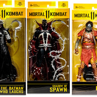 Mortal Kombat 7 Inch Action Figure Wave 10 - Set of 3 (Kabal - Spawn - Batman Who Laughs)