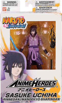 Naruto Shippuden 6 Inch Action Figure Anime Heroes - Sasuke Uchiha Rinnegan Mangekyo Sharingan