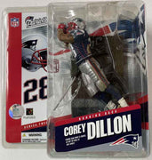 NFL Football Patriots 6 Inch Static Figure Sportspicks Series 12 - Corey Dillon Blue Jersey