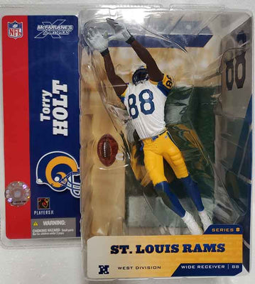 NFL Football 6 Inch Static Figure Sportspicks Series 8 - Torry Holt Yellow Pants Chase