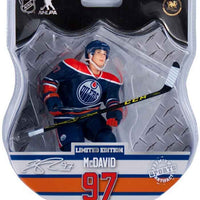 NHL Hockey Oilers 6 Inch Static Figure Deluxe PVC - Connor McDavid Blue Jersey