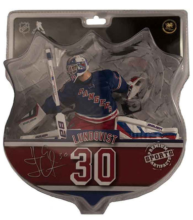 NHL Hockey Rangers 6 Inch Static Figure Deluxe PVC - Henrik Lundqvist Blue Jersey