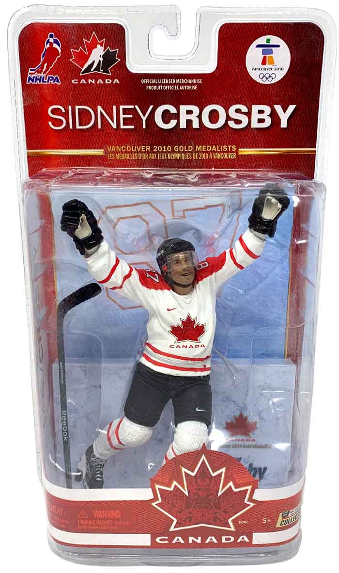 NHL Hockey Team Canada 6 Inch Static Figure Olympic Series 3 - Sidney Crosby White Jersey