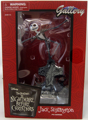 Nightmare Before Christmas 11 Inch Statue Figure Gallery Series - Jack Skellington (Shelf Wear Packaging)