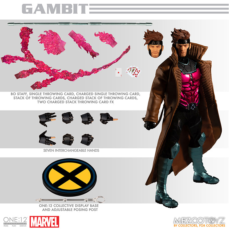 One-12 Collectible 6 Inch Action Figure X-Men Series - Gambit