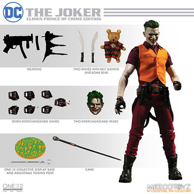 One-12 Collective 6 Inch Action Figure Dc Comics - Joker Clown Prince Of Crime Edition