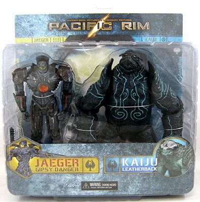 Pacific Rim 7 Inch Action Figure 2-Pack Series - Battle-Damaged Gipsy Danger and Leatherback