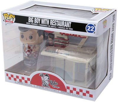 Pop Ad Icons Big Boy With Restaurant 3.75 Inch Action Figure - Bob's Big Boys #22