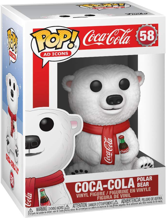 Pop Ad Icons 3.75 Inch Action Figure Coca Cola - Coca-Cola Polar Bear #58