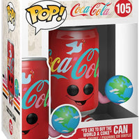 Pop Ad Icons Coca Cola 3.75 Inch Action Figure - Buy The World A Coke Can #105