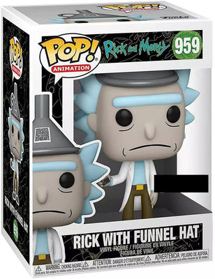 Pop Animation Rick and Morty 3.75 Inch Action Figure Exclusive - Rick with Funnel Hat #959