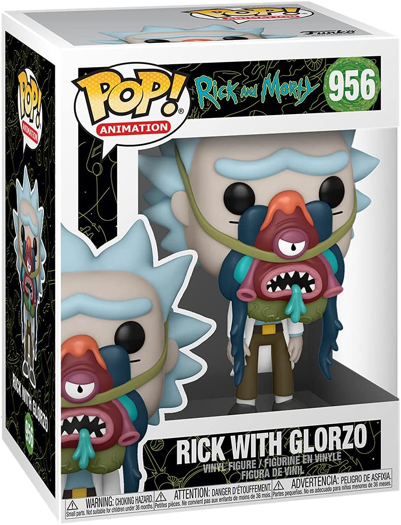 Pop Animation Rick and Morty 3.75 Inch Action Figure - Rick with Glorzo #956