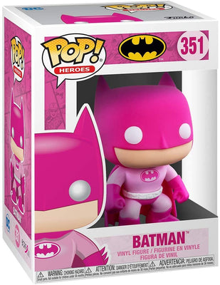 Pop DC Heroes Batman 3.75 Inch Action Figure - Breast Cancer Batman #351