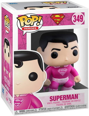 Pop DC Heroes 3.75 Inch Action Figure - Breast Cancer Awareness Superman #349