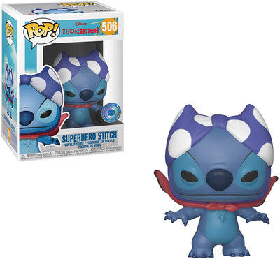 Pop Disney 3.75 Inch Action Figure Lilo & Stitch - Superhero Stitch #506 Exclusive