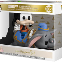 Pop Disney Rides 3.75 Inch Action Figure - Goofy with Dumbo #105