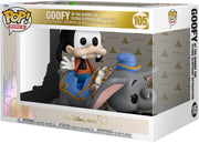 Pop Disney Rides 3.75 Inch Action Figure - Goofy with Dumbo #105